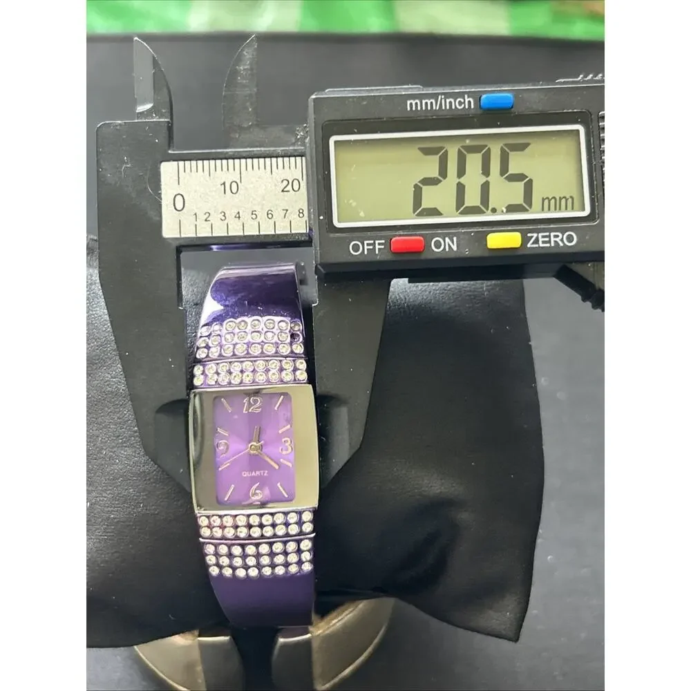 Purple Women’s Quartz Cuff Watch